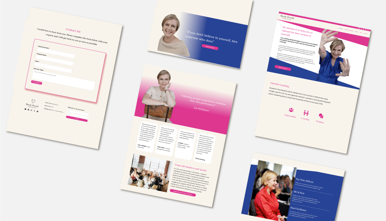 Mandy Herold WordPress Website Design. Professional Speaker &amp; Gallup Strengths Coach.
