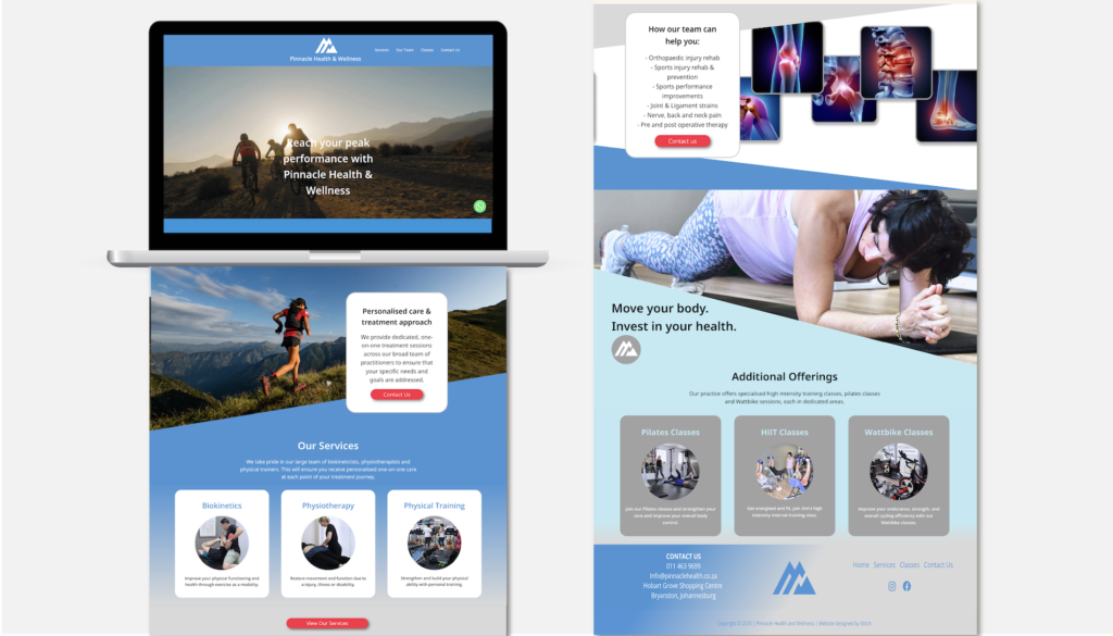 Physiotherapist Website Design & Development